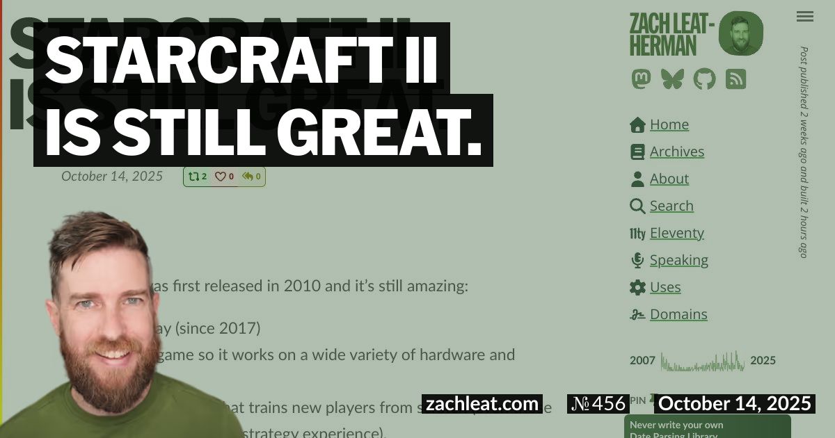 StarCraft II is still great.