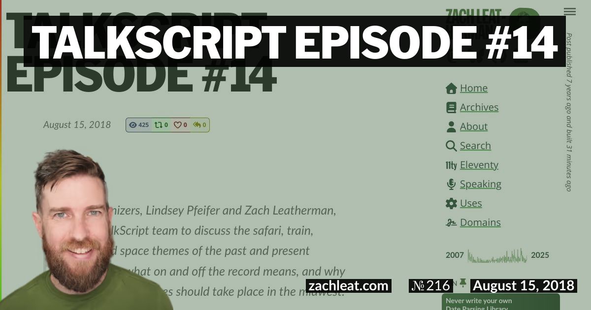 TalkScript Episode #14