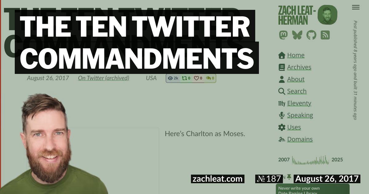 The Ten Twitter Commandments