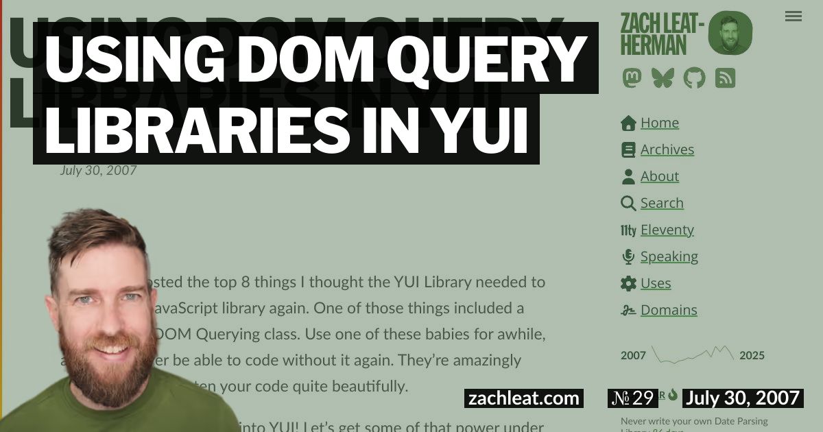 Using DOM Query Libraries in YUI