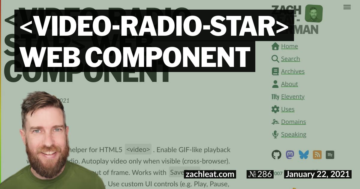 video-radio-star Web Component
