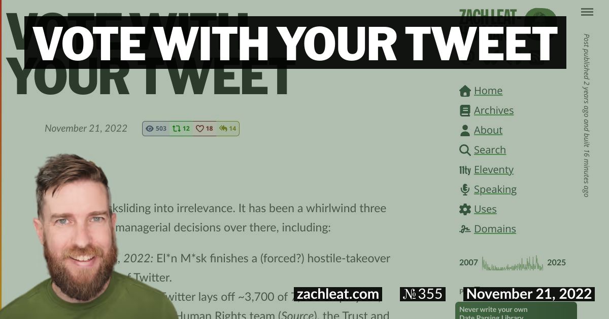 Vote With Your Tweet