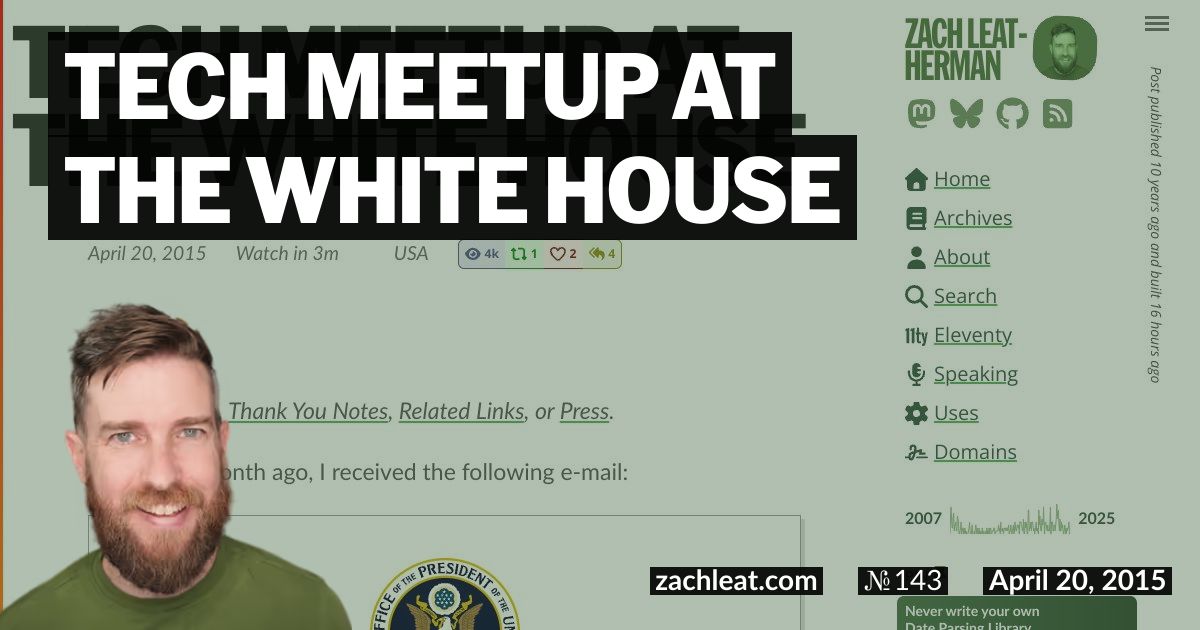Tech Meetup at the White House