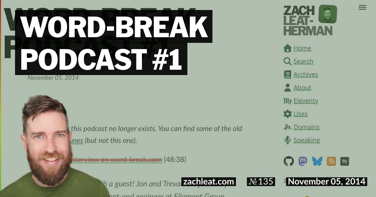 word-break Podcast #1